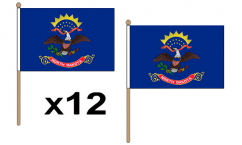 North Dakota Hand Flags
